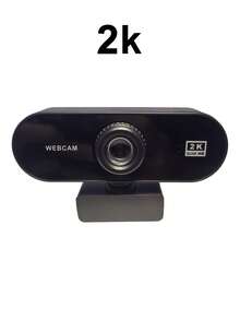 Teckwe 1 Piece HD Webcam Supports 1080P And 2K Resolution USB Plug And Play Built In Microphone Adjustable Clip Base Wide Angle Simple Solid Black Design For Video Conference Live Streaming Online Teaching Home Office Computer Peripheral Accessories - Multicolor - View 8