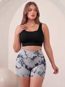 Velisys Velisys 2 Pieces Plus Size Women's Everyday Fitness Multi-Functional Sports Shorts Cycling Shorts - Multicolor - View 6