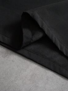 PAVTROS Men's Striped Colorblock Zip-Up Half-Placket Long Sleeve Pullover Jacket - Black - View 5