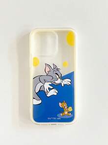 TOM & JERRY X SHEIN A Stylish, High-End Printed Pattern Protective Phone Case Design, Perfect For IPhone – A Cute, Fashionable, And Sophisticated Phone Case. - Multicolor - View 6