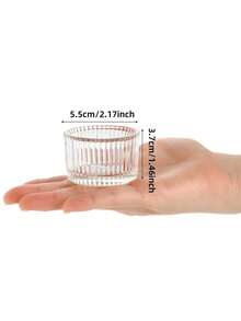 Mini Glass Candle Holder Set - multicolor - View 4