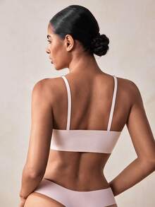 Veilyse EssElegance Sports Bra, Wireless, Comfortable, Breathable, Lift, Spring/Summer & All Season, Sexy, Front Closure, Camisole - Apricot - View 2
