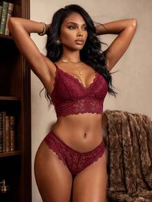 Bare Chapter 10pcs Lace Elegant Lingerie Set - Multicolor - View 4