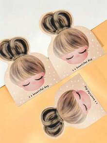 50pcs Paper Gift Card, Creative Figure Graphic Wrapping Card For Gift Wrapping, Decoration - multicolor - View 1