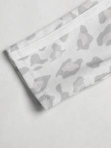 SHEIN 青少年女孩時尚休閒連帽外套與直筒長褲套裝 - 淺灰色 - 查看 6