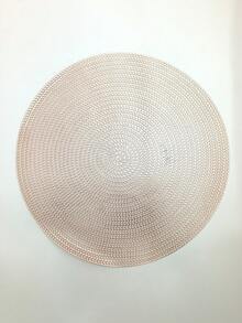 Hotel/Restaurant Round Placemats, PVC Non-Slip Waterproof Table Mats, Gold/Silver Heat Insulation Coasters, Washable, Protect Surface, Suitable For Wedding, Christmas, Party, Home Kitchen Dining Decor - Multicolor - View 11