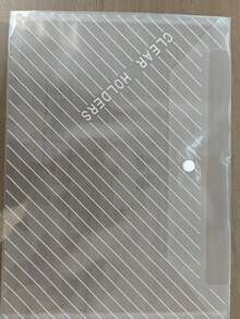 A4尺寸透明彩色PP塑膠文件夾，防水大容量，適用於辦公文件儲存與學生文具收納，開學季首選，返校必備，學校用品 - 彩色 - 查看 8
