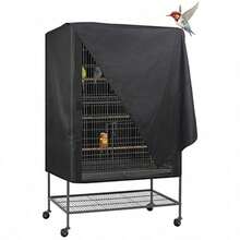 1pc Bird Cage Cover, Universal Pet Bird Cage Cover, Blackout Breathable Mosquito Net, Waterproof And Dustproof, Suitable For Bird Cages At Night, Also Suitable For Cats, Ferrets, Cockatoos, Parrots And Small Animals At Night. - Multicolor - View 10