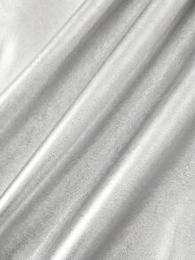 SHEIN MOD Plus Size Summer Fashion Ruffle Skirt Fall - Silver - View 5