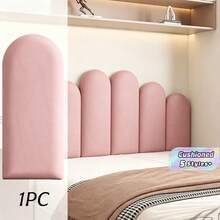 1pc 40x20cm Headboard, Bedroom Decor, Wooden Wall Panel, Home Decor, Tatami Soft Backing Wall Pad - multicolor - View 2