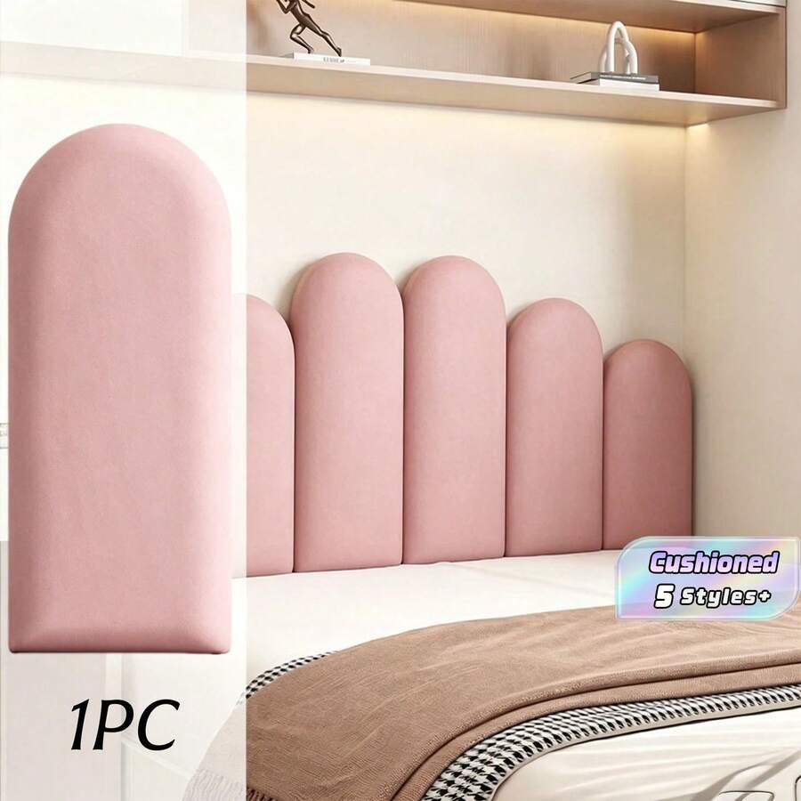 1pc 40x20cm Headboard, Bedroom Decor, Wooden Wall Panel, Home Decor, Tatami Soft Backing Wall Pad