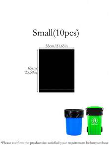 10/50入一次性加厚耐用垃圾袋 大號加厚塑膠垃圾袋 工業用垃圾袋 園藝落葉袋 家用園藝商用清潔用品 開學用品 - 黑色 - 查看 15