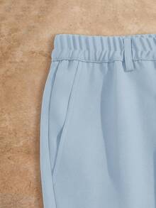 EASEVO Men's Plus Size Solid Color Straight Leg Casual Dress Pants With Pockets - Baby Blue - View 4