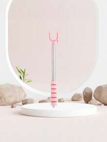 Telescopic Clothes Fork, Stainless Steel Extendable Garment Hanging Pole, U-Shape Non-Slip Clothesline Prop Rod With Sponge Grip, Portable High Reach Laundry Stick For Balcony & Closet - multicolor - View 17