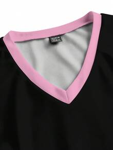 PopScrub 女款休閒極簡風刷手服上衣，適合工作通勤、外出、寵物醫院 - 彩色 - 查看 4