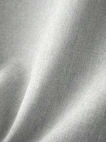 Calvornis Loose Fit Men Solid Button Up Shirt - Light Grey - View 5