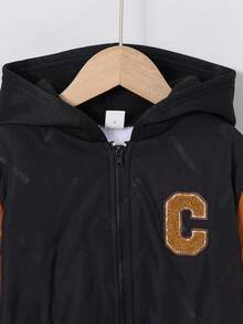 SHEIN Young Boy Fashion Jacket Padded Coat Suitable For Autumn/Winter - Multicolor - View 5