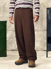 Norleigh Men Slant Pocket Straight Leg Jeans - Coffee Brown - View 4