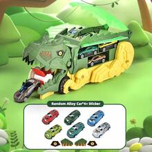 T-Rex Dinosaur Thrill Ride – A Lifelike Car-Swallowing Toy Set, Complete With A Variety Of Miniature Vehicles – An Exciting And Educational Gift Perfect For Birthdays, Christmas, Or Back-To-School. - Multicolor - View 13