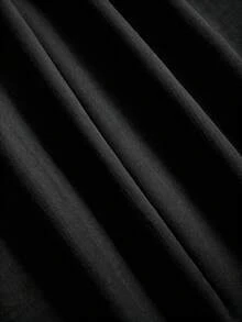 Sweetra Women's New Fashion Versatile Retro Elegant Textured Faux Linen Pleated Wide Leg Long Pants - Black - View 4