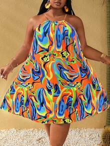 Maweii Plus Size Dresses - Multicolor - View 3