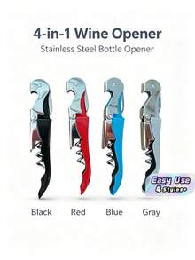 Multifunctional Seahorse Wine Opener, Portable Stainless Steel Corkscrew For Wine & Beer, Multiple Colors - Wine bottle opener - View 1