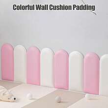1pc 40x20cm Headboard, Bedroom Decor, Wooden Wall Panel, Home Decor, Tatami Soft Backing Wall Pad - multicolor - View 8