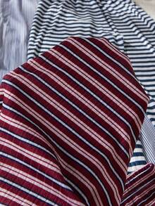 Dream Adore Pantalones largos casuales con estampado de rayas para mujer, combinación de 3 colores, pantalones de pijama con cintura elástica y hebilla decorativa - Multicolor - Ver 6