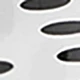 Polka dot white with black
