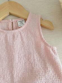 Set de 2 piezas de ropa casual, con decoración de moño lindo en la espalda, adecuado para primavera, verano y otoño - Multicolor - Ver 7