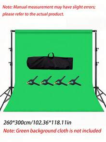 1 Set Adjustable Photography Backdrop Stand Kit, 2 Tripods With Crossbar & 4 Clips, Multiple Size Options, Heavy‑Duty Background Support For Photo Studio, Party, Banquet, Wedding, Holiday & Indoor‑Outdoor Event Decor Supplies - View 9