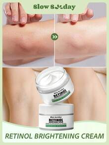 Slow Sunday Retinol Brightening Cream, With Retinol & Niacinamide & Vitamin E, Improve Dullness, Brightening, Nourishing, Even Skin Tone, For The Underarms, Knees & Elbows, Korean Skincare, Suitable For Summer & Autumn, Y2K, Back To School - Retinol - View 1
