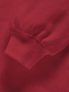 男童休闲简约纽约卡通图案宽松长袖卫衣，适合秋冬季节穿着。 - 紅色 - 查看 4