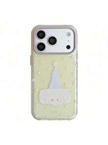 ShellaStory Cute Star Hat Animal Compatible With Apple 17pro Phone Case Phone16 Ins Style 14 Soft Case 15 Girl, Creative, Geometric, Card Style, Fresh, Niche, Soft Girl, Ins Style - Yellow - View 4