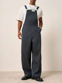 TOKVUE Men's Fashion Versatile Commuter Overalls - Black - View 3