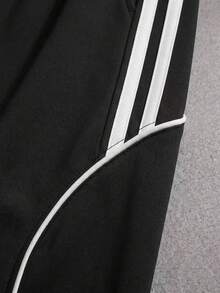 STYNVO Men's Drawstring Waist Wide Leg Loose Casual Sweatpants - Black - View 3