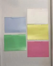 A4 旋轉式 PP 側開按扣透明考卷收納文件夾，附抽拉式夾子 - 多色 - 查看 2