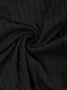 SHEIN Kaos Hamil Lengan Panjang Kasual Sehari-hari Motif Blok Warna untuk Musim Gugur - Hitam dan Putih - View 6