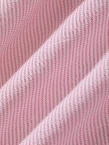 DAZY Women's Striped Flare Sleeve Loose Casual Blouse - Pink - View 7