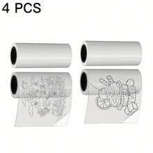 2/4 Rolls Transparent Self-Adhesive Thermal Paper, Suitable For Mini Portable Printer Glossy Thermal Printing Paper, 57mm X 2.5m, Thermal Labels, Fit For Most Pocket Printers - Thermal paper - View 13