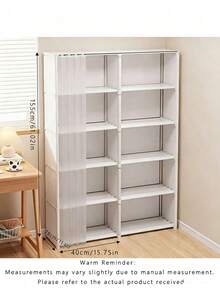 Multifunctional Easy-Install Minimalist Storage Cabinet, Dust-Proof Bookshelf, Ideal For Office, Classroom, Living Room, Bedroom, Dorm - Multicolor - View 12