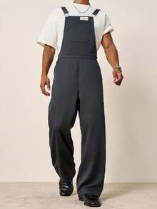 TOKVUE Men's Fashion Versatile Commuter Overalls - Black - View 5