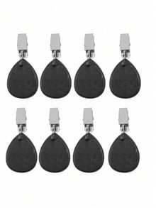 Tränenform Tischdecken Gewichte mit Metallclip Tischdecken Anhänger Marmor Tischdecken Gewichte Elegante Tischdecken Ergänzungen Tischdekoration Tischdecken Charm Anhänger Dekorationszubehör für DIY Aufhängbare Stoff Clip Schnallen für Zuhause, Picknicks, Camping - Verschiedenfarbig - Übersicht 12