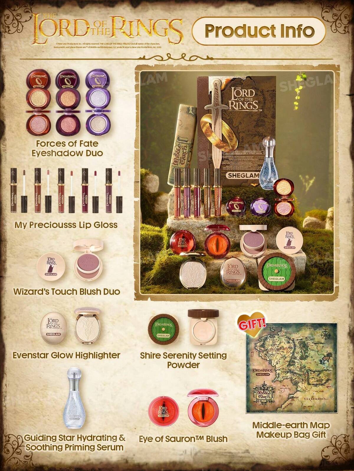 THE LORD OF THE RINGS | SHEGLAM Full Collection Set