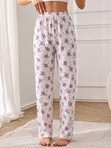 SHEIN 女款 2 件組花卉印花多色睡眠褲 - 彩色 - 查看 3