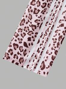 SHEIN 2pcs/Set Teen Short Sleeve & Long Pants Outfit, Pink Bow Ribbon, Suitable For Spring/Summer, Sports & Commute - Pink - View 4
