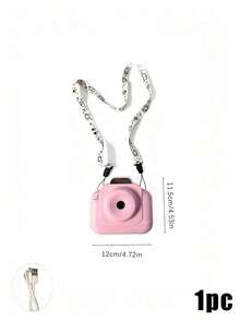 Teckwe 1PC Mini Digital Instant Print Camera For Kids, Pink & Cute Cartoon, High-Definition Photo & Print - View 7