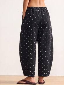 Bohemela Celana Jeans Halloween Prancis Wanita, Pakaian Kembali ke Sekolah Musim Gugur, Celana Jeans Kasual, Celana Petani, Pakaian Konser Country, Celana Jeans Polkadot, Celana Jeans Hitam, Celana Jeans Rodeo - Hitam - View 2
