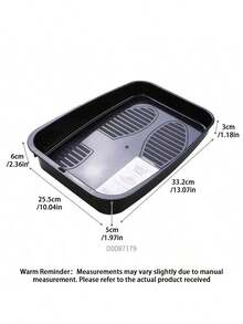 1PC/2CPS Waterproof & Dirt-Resistant Car Shoe Storage Organizer Tray, Suitable For Sedans, SUVs, Trucks, Ideal For Rainy Days And Summer Car Shoe Changing - black - View 2