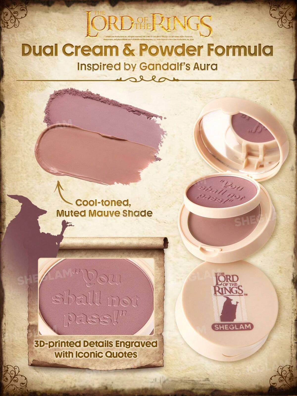 THE LORD OF THE RINGS | SHEGLAM Evenstar Glow Highlighter